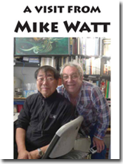 front cover of 'a visit from mike watt' zine by v. vale front cover of 'a visit from mike watt' zine by v. vale