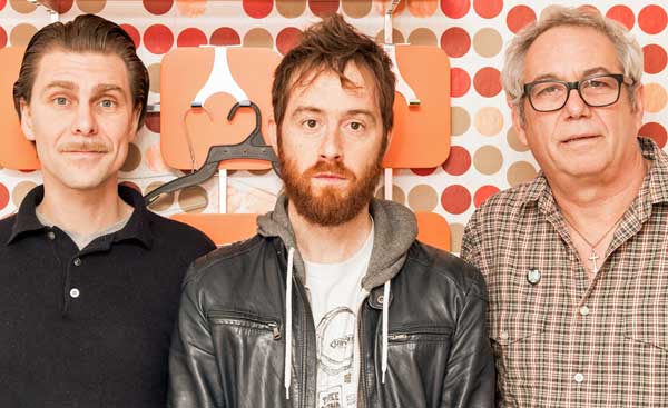 il sogno del marinaio - andrea belfi + mike watt + stefano pilia (l to r) in cologne, germany on october 28, 2016. photo by alfred jansen