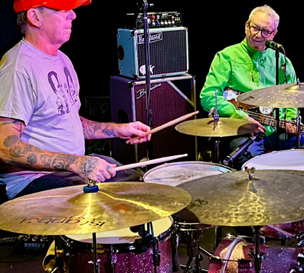 johnny herndon (l) + mike watt (r) at 'the sardine' on sep 17, 2026 by mike baggetta