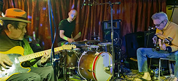 joe baiza, chris corsano + mike watt (l to r) on dec 21, 2023 joe baiza, chris corsano + mike watt (l to r) on dec 21, 2023