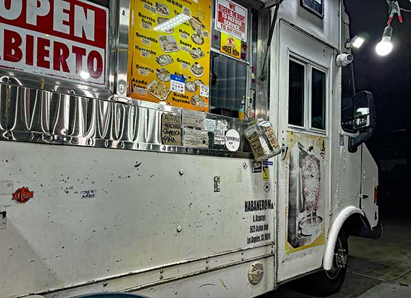 chow truck watt chowed at near 'the sardine' in san pedro, ca on march 13, 2025