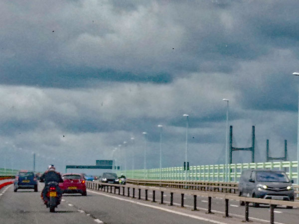 on the 'prince of wales bridge' head for cardiff