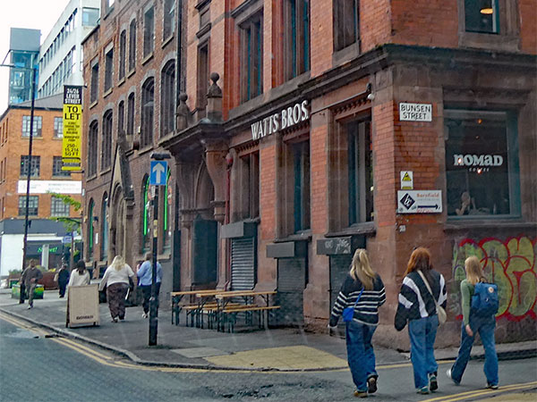 on the way to 'gullivers' in manchester