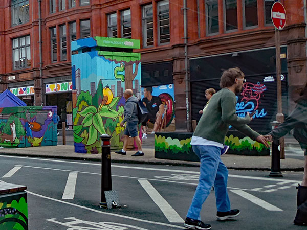 on the way to 'gullivers' in manchester