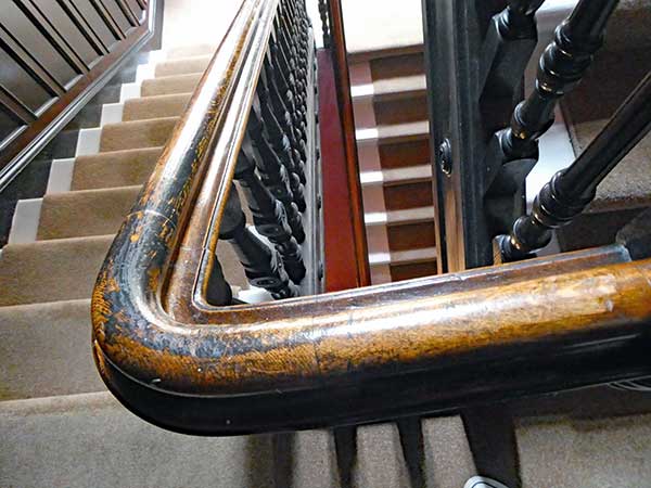 stairway to dep downie's pad in glasgow