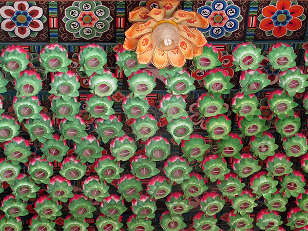 bongeunsa temple in seoul, korea on august 17, 2013