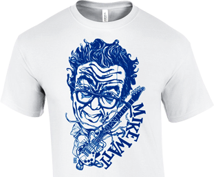 'celebrating the return of watt's 'bluey' bass' tshirt, artwork by raeghan buchanan 'celebrating the return of watt's 'bluey' bass' tshirt, artwork by raeghan buchanan