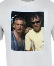 'two cats from the old days' white tshirt w/raymond pettibon and mike watt 'two cats from the old days' white tshirt w/raymond pettibon and mike watt